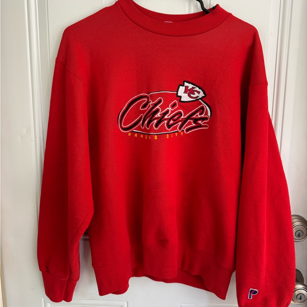 Kansas City Chiefs Red Crewneck Sweater 90s